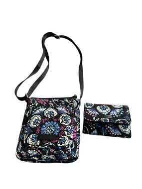 Vera Bradley CARSON Purse Handbag Crossbody and Wallet Set Handkerchief Print